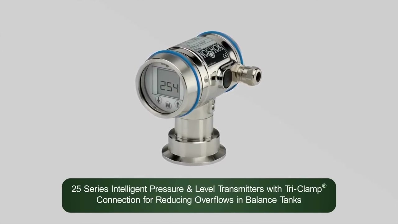 NOSHOK Advanced Sanitary Pressure Transmitters for the Food & Beverage Industry