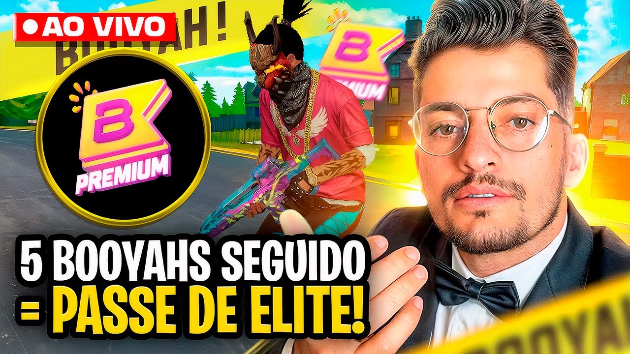 5 BOOYA SEGUIDO = PASSE😱TOP GLOBAL COM INSCRITOS😱MOBILADOR FF | BHS AO VIVO🔴FREE FIRE AO VIVO #5k
