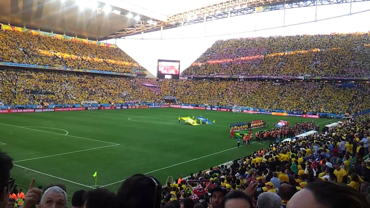 Hinos Brasil e Croácia - World Cup Brazil 2014 - Copa do Mundo @ Arena Corinthians