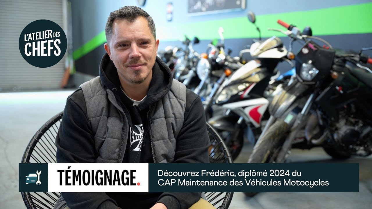 [A LA RENCONTRE DE NOS APPRENANTS] - Découvrez Frédéric, diplômé 2024 du CAP Mécanique Moto !