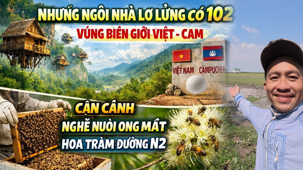 Những Ngôi Nhà Lơ Lửng Vùng Biên Giới Việt – Cam Và Nghề Nuôi Ong Mật Hoa Tràm Đường N2
