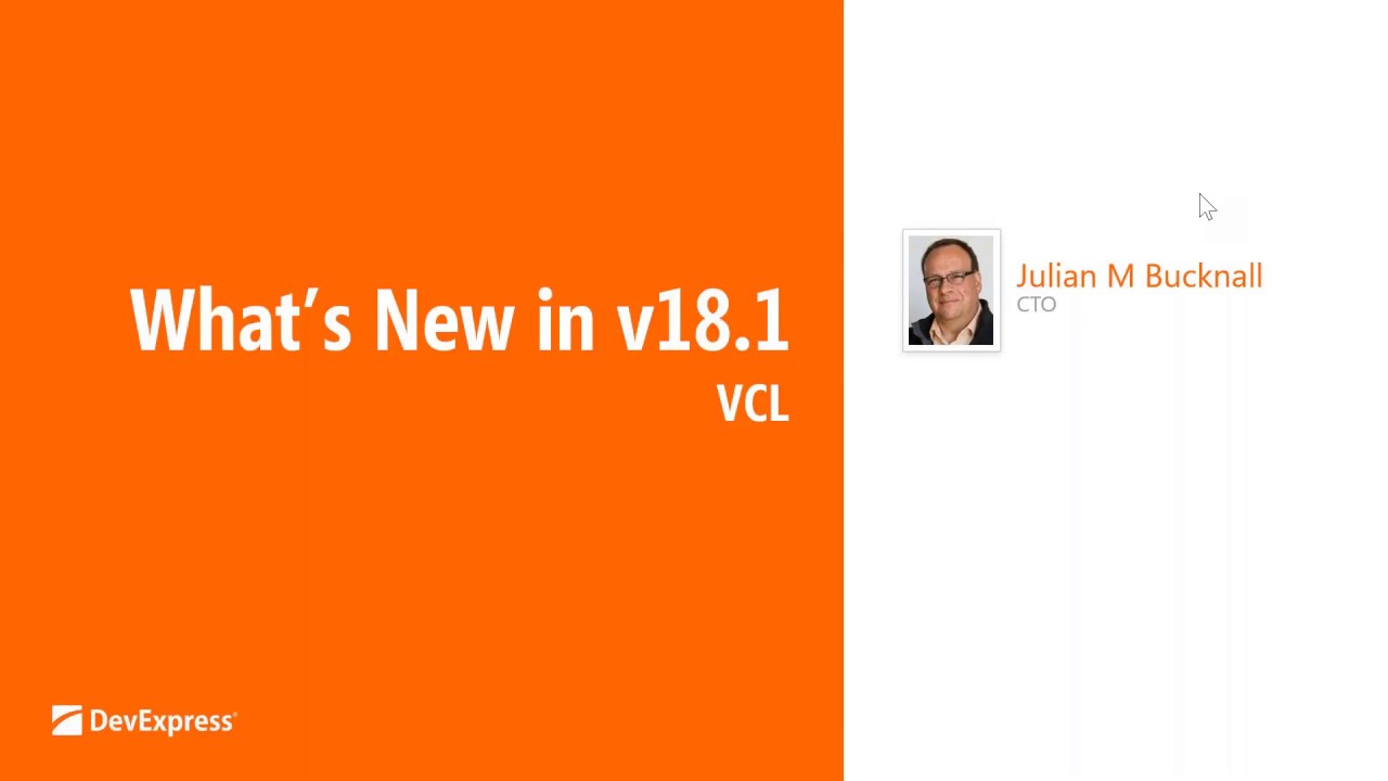 What's New in v18.1 - VCL