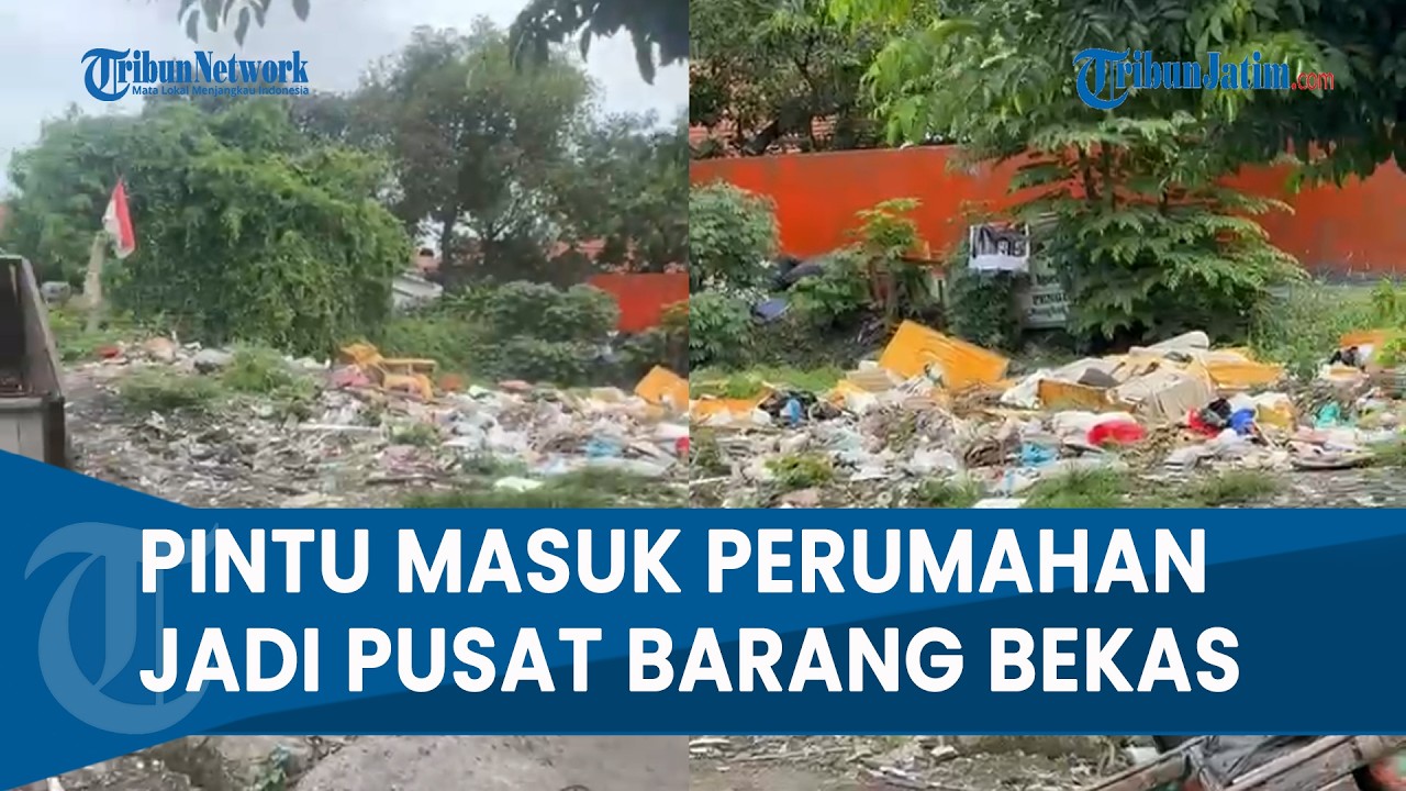 WARGA GUNUNG ANYAR HARAPAN MENGELUH Akses Masuk Perumahan Penuh Gerobak Sampah
