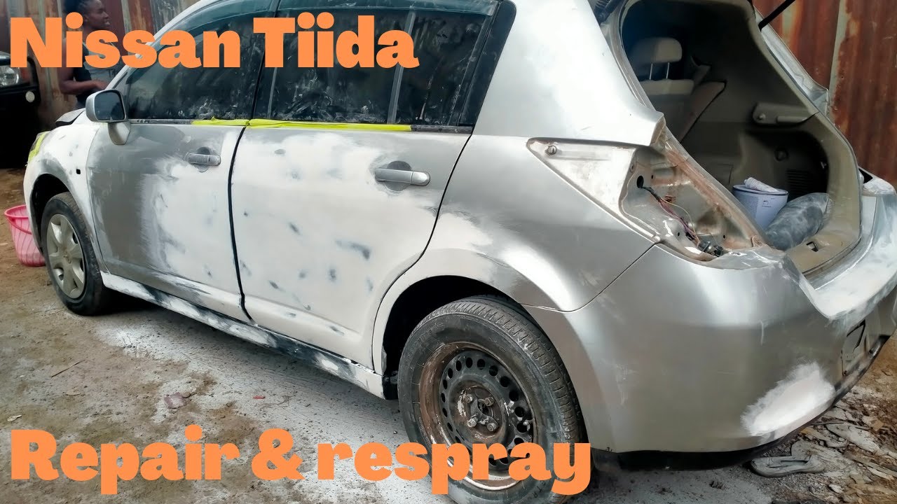 Full bodywork and respray of a Nissan Tiida