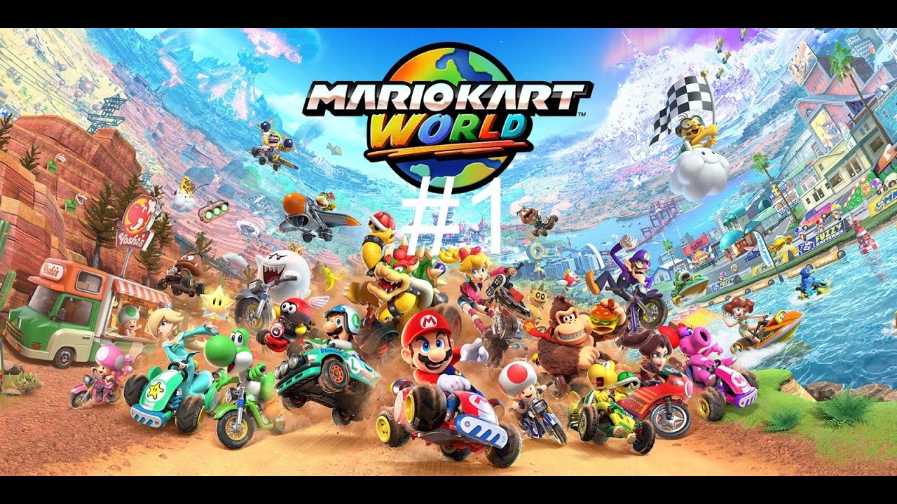Bienvenidos al mundo de Mariokart World Copa Champiñón Personaje Mario