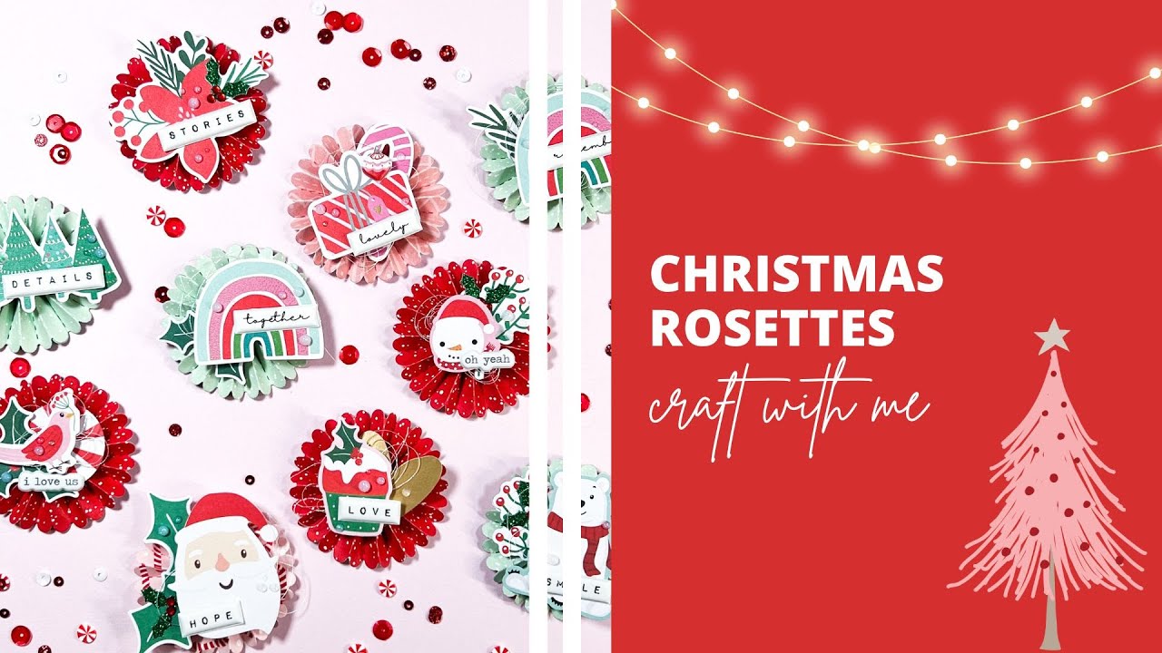12 Days of Craftmas // Day 5 - Christmas Rosettes