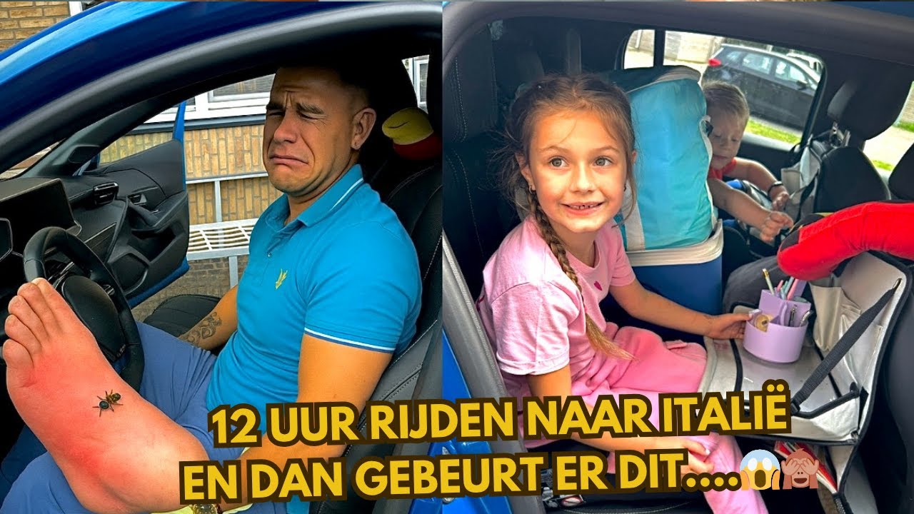 VERRASSING! WIJ VERTREKKEN NU AL NAAR ITALI&Euml;, ONZE AUTOREIS VERLIEP HEFTIG, WAT WAS IK BANG!😱  #459