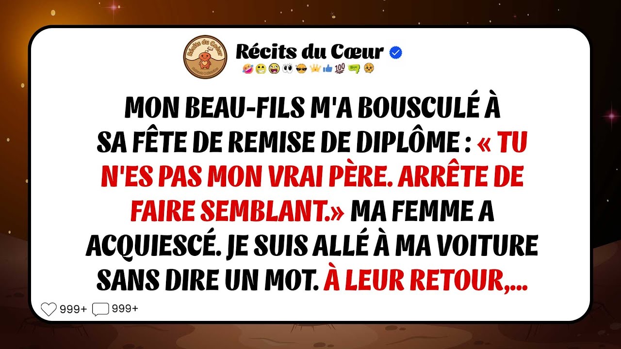 Mon Beau-fils M'a Rejeté À Sa Remise De Diplôme : 