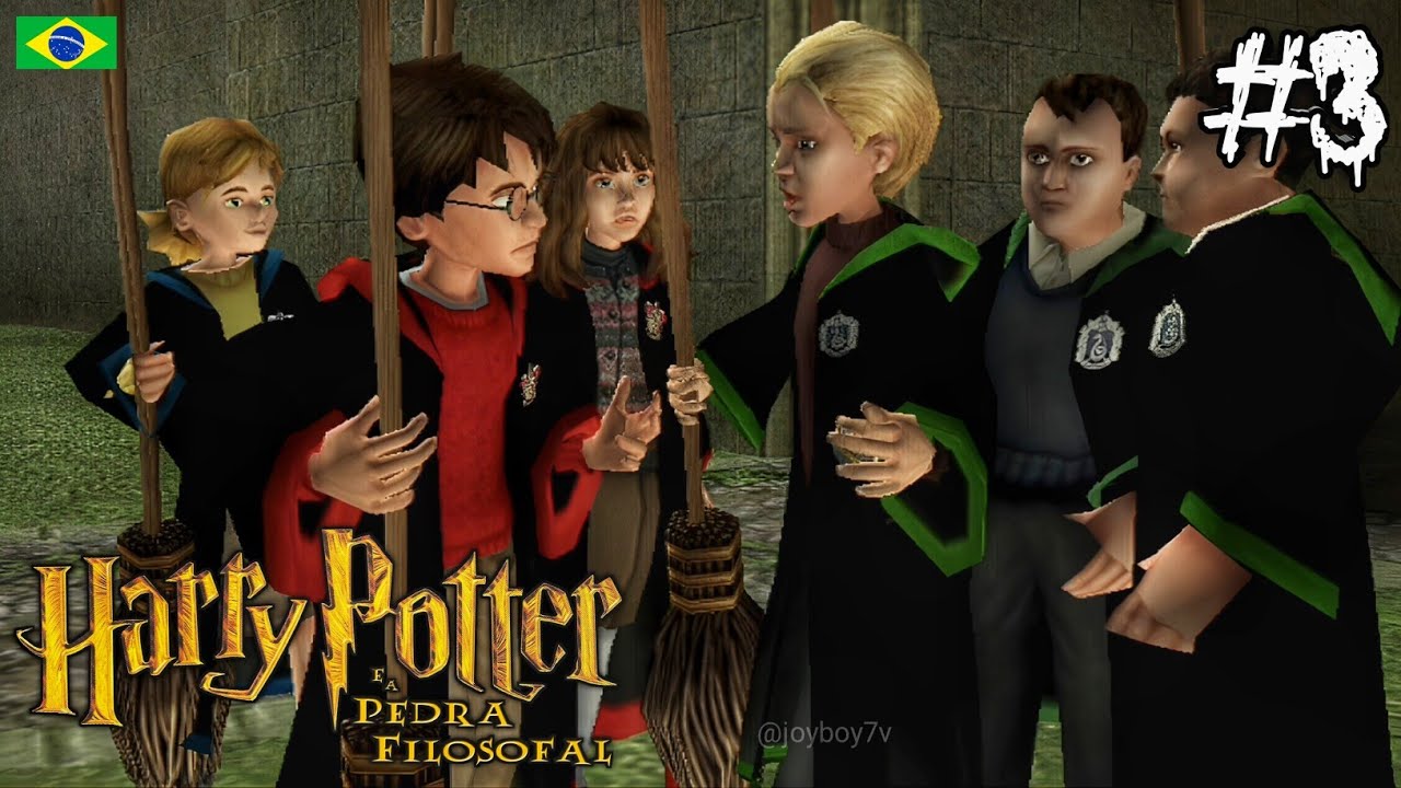Harry Potter e a Pedra Filosofal Dublado em PT-PT - Aula de Voo #3 (PS2) [1080p/60fps]