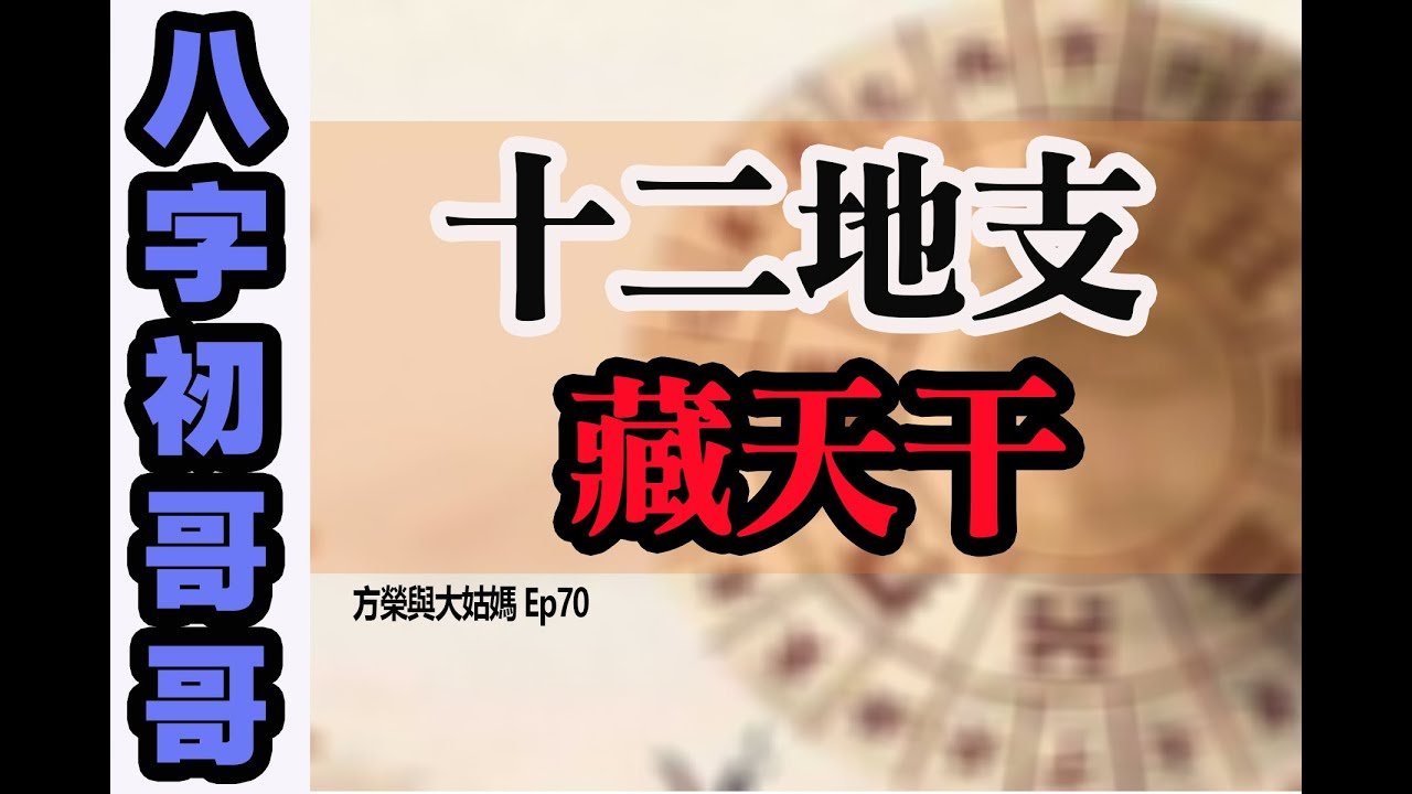 方榮與大姑媽 Ep70 - 八字初哥哥3（有中字）十二地支，內藏天干，含意千變萬化。何謂天地人？師傅淺白講解地支藏干嘅因由，教大家如何輕鬆分辨陰陽！！