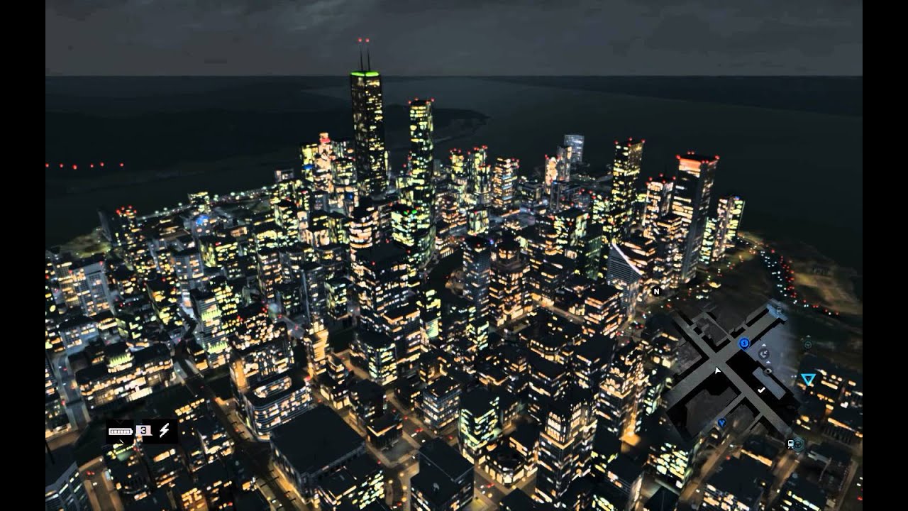 Watch_Dogs - Blackout from birds-eye view.