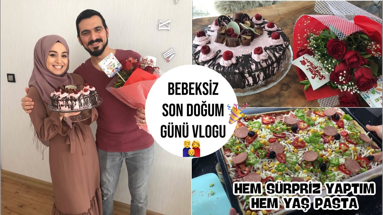BEBEKSİZ SON DOĞUM GÜNÜNÜ KUTLADIK 👨‍👩‍👦 | EŞİME HEM SÜRPRİZ HEM YAŞ PASTA YAPTIM
