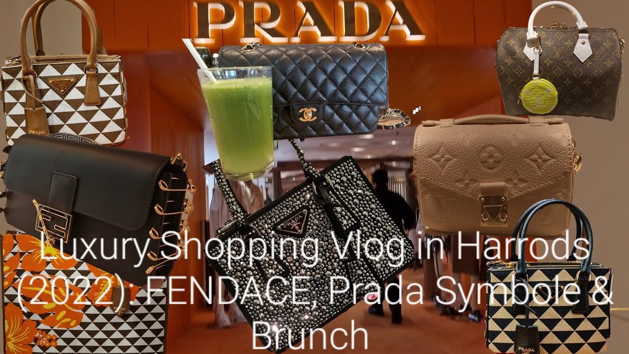 Luxury Shopping Vlog in Harrods (2022): FENDACE, Prada Symbole & Brunch