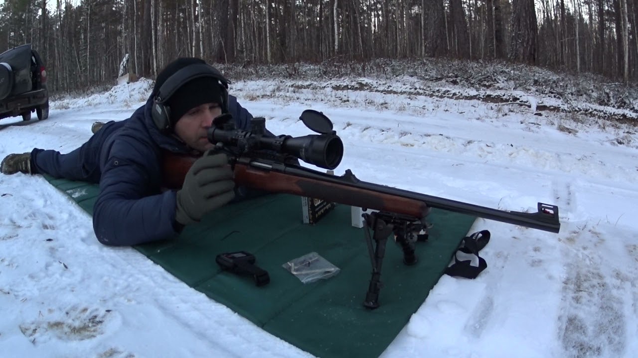 CZ 557 RR Первые выстрелы Пристрелка
