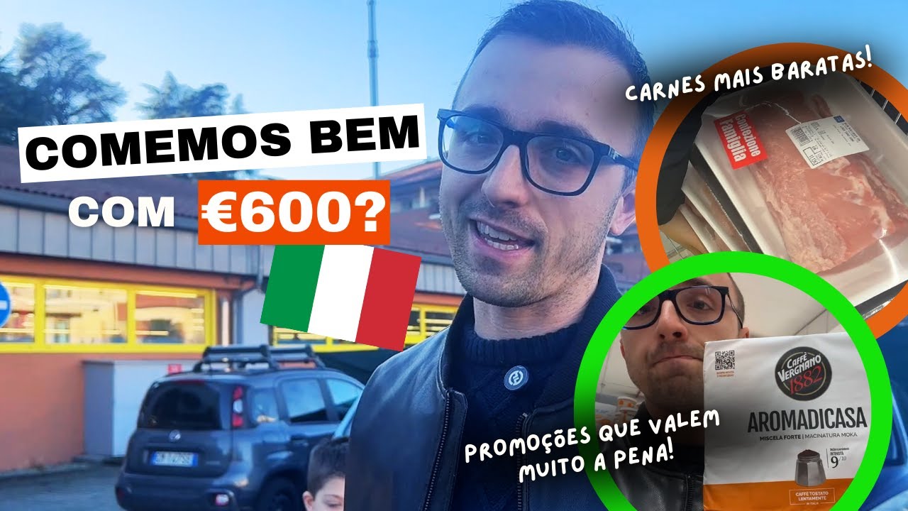 MERCADO NA ITÁLIA em FAMÍLIA: 3 mercados, dicas de economia e custo real para 4 pessoas (Parte 2)