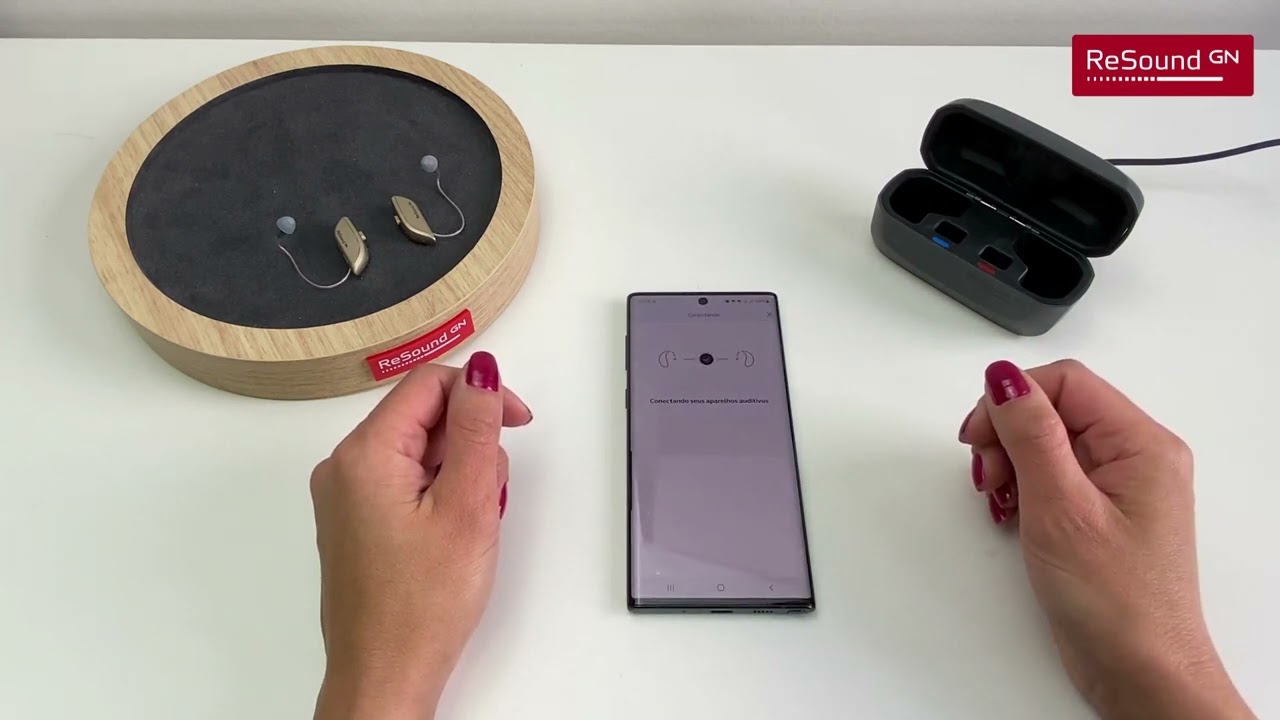 Como parear os aparelhos auditivos recarregáveis com o app ReSound Smart 3D   Android