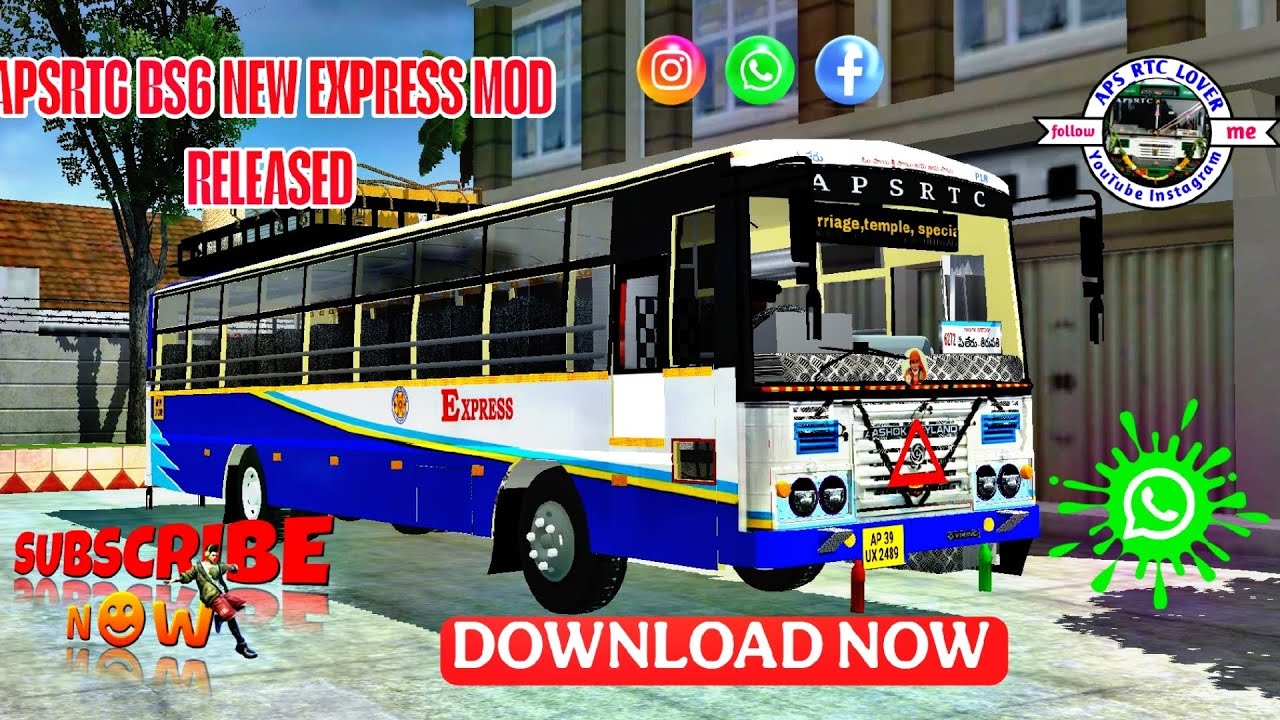 APSRTC BS6 NEW EXPRESS BUS MOD RELEASED THIS LINK IN DESCRIPTION!!