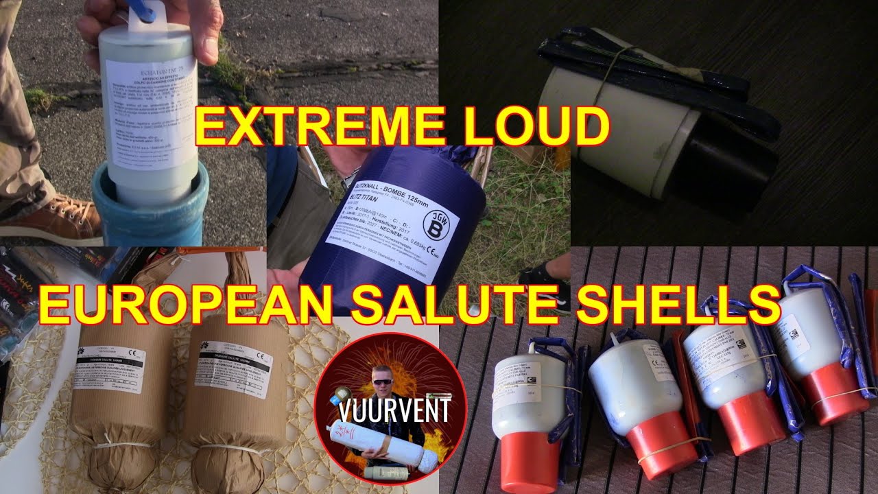 EXTREME European SALUTE SHELLS! - Fireworks - Vuurwerk Shell Compilatie