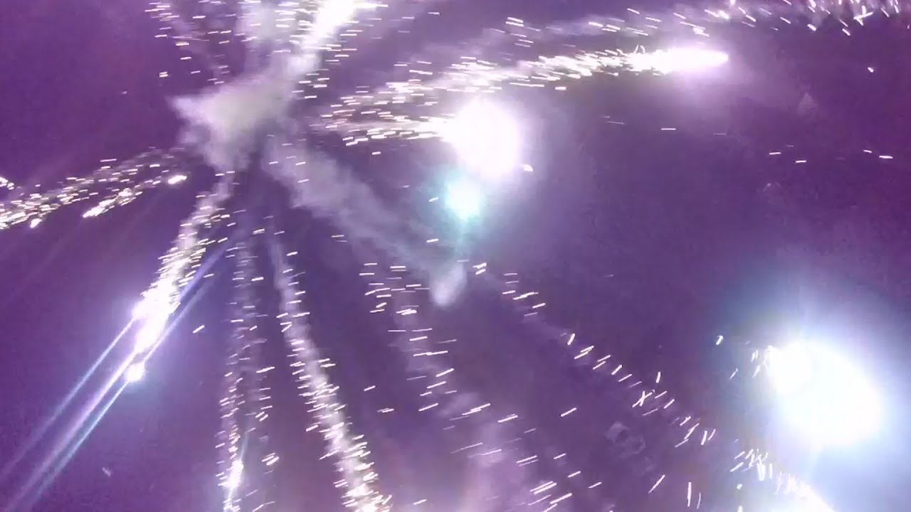 Flying Drone Through Fireworks!
