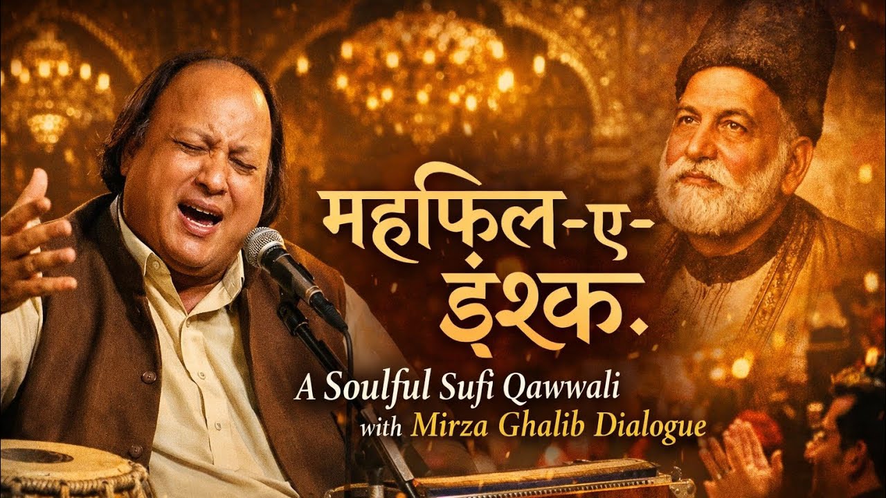 महफ़िल-ए-इश्क़ | Soulful Sufi Qawwali | Mirza Ghalib Poetry | Nusrat Style Qawwali 2026