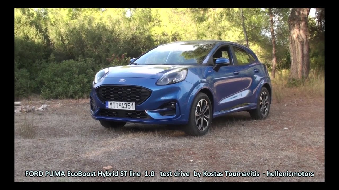 FORD PUMA EcoBoost Hybrid 1.0 ST line - test drive by Kostas Tournavitis -    hellenicmotors