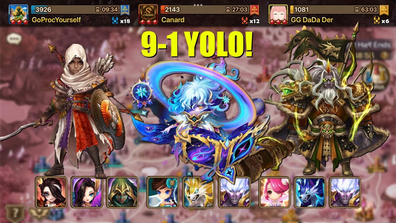 G3 Siege GoProcYourself vs Canard vs GG DaDa Der (Summoners war)