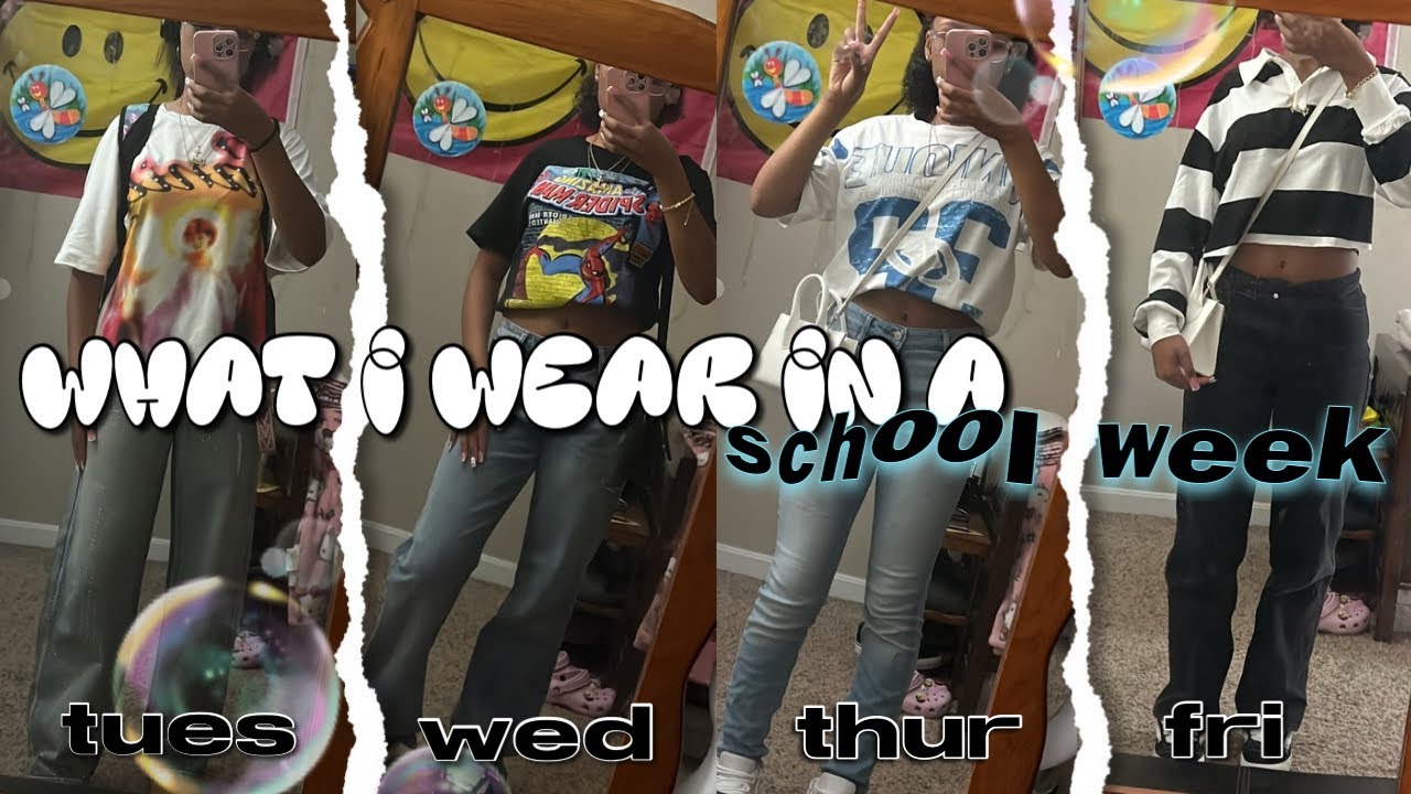 what I wear in a school week !! 