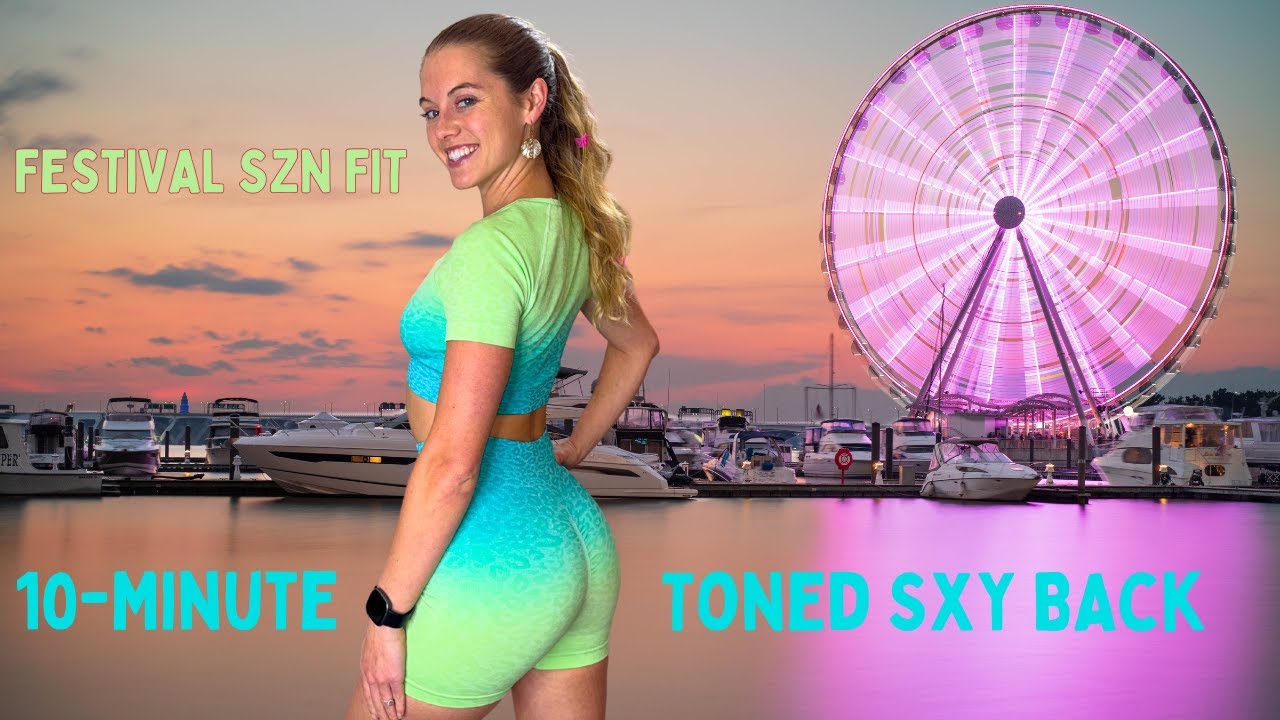 🎡 Festival Season Fit: Toned & Sexy Back | 10-Min Pilates Workout for Backless Outfits✌🏽