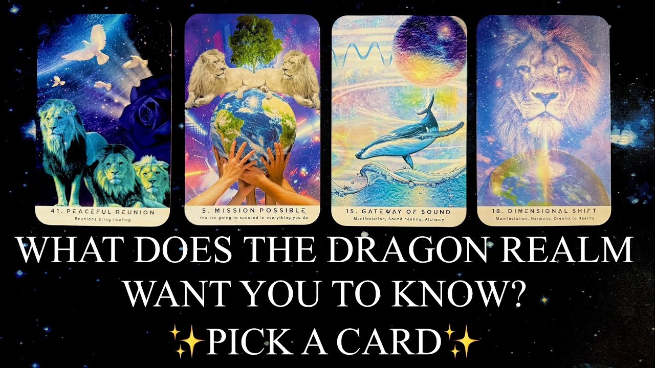 PICK A CARD | 🐉WHAT DOES THE DRAGON REALM WANT YOU TO KNOW RIGHT NOW?✨
