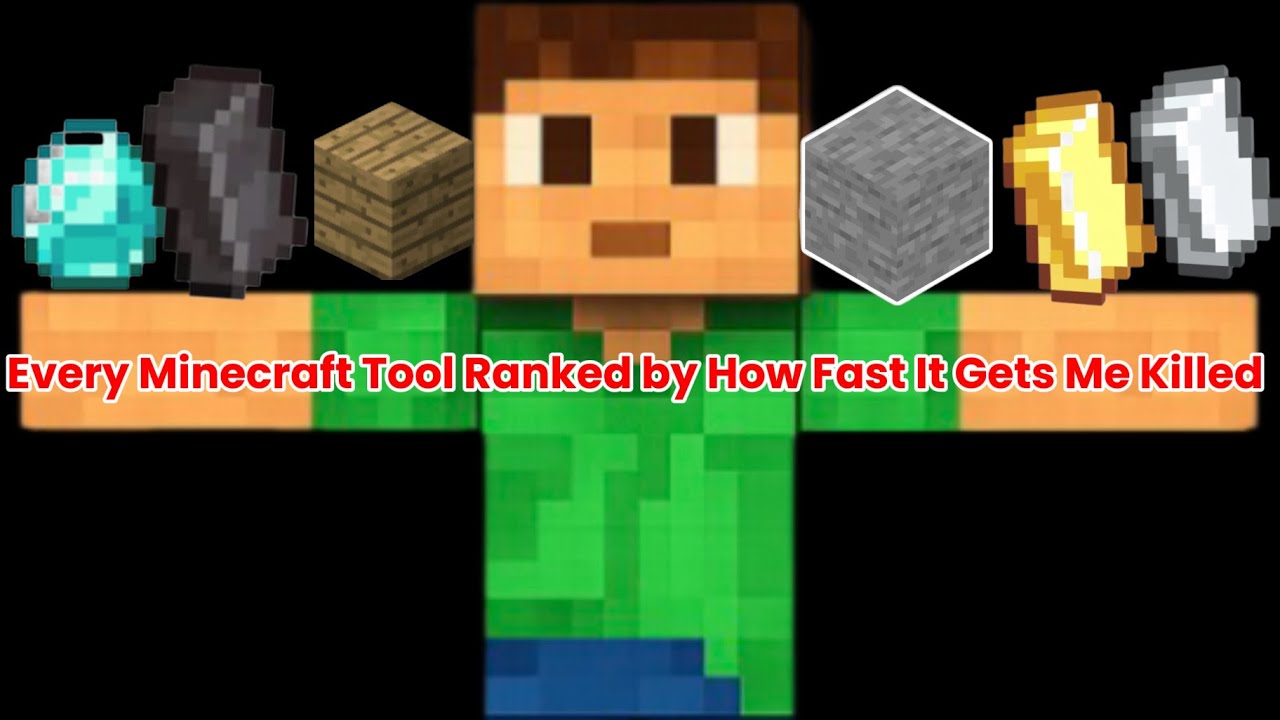Every Minecraft Tool Ranked by How Fast It Gets Me Killed