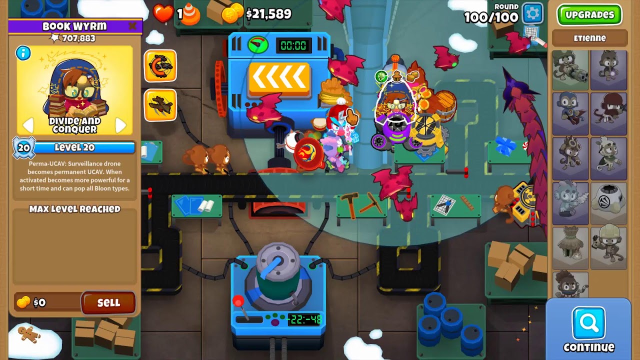 Bloons TD 6 - Motorless (Psuedo) Axis of Spikes with Etienne, 20K cash spare