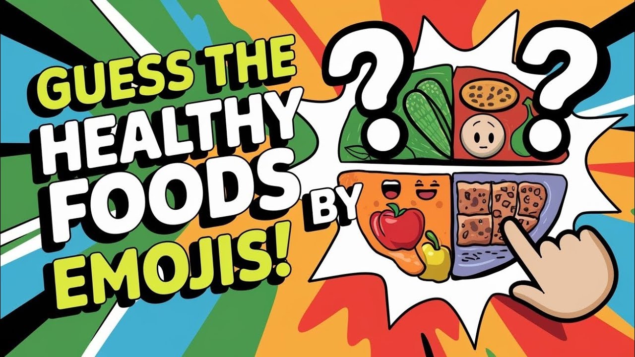 🔥🧠 GUESS THE HEALTHY FOODS BY EMOJIS! 🍎🥦🥜 | Fun Food Challenge 🎉