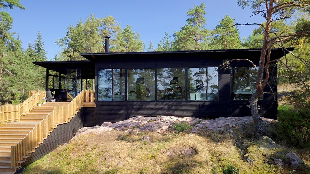 Yksilöllinen Kontio-hirsihuvila Paraisilla