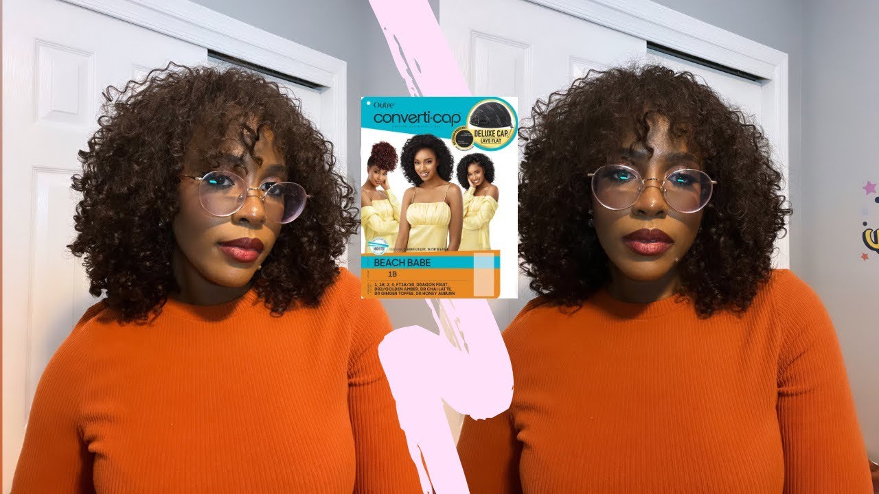 $15 Easy Slay ft Outre Premium Synthetic Converti-Cap Wig BEACH BABE