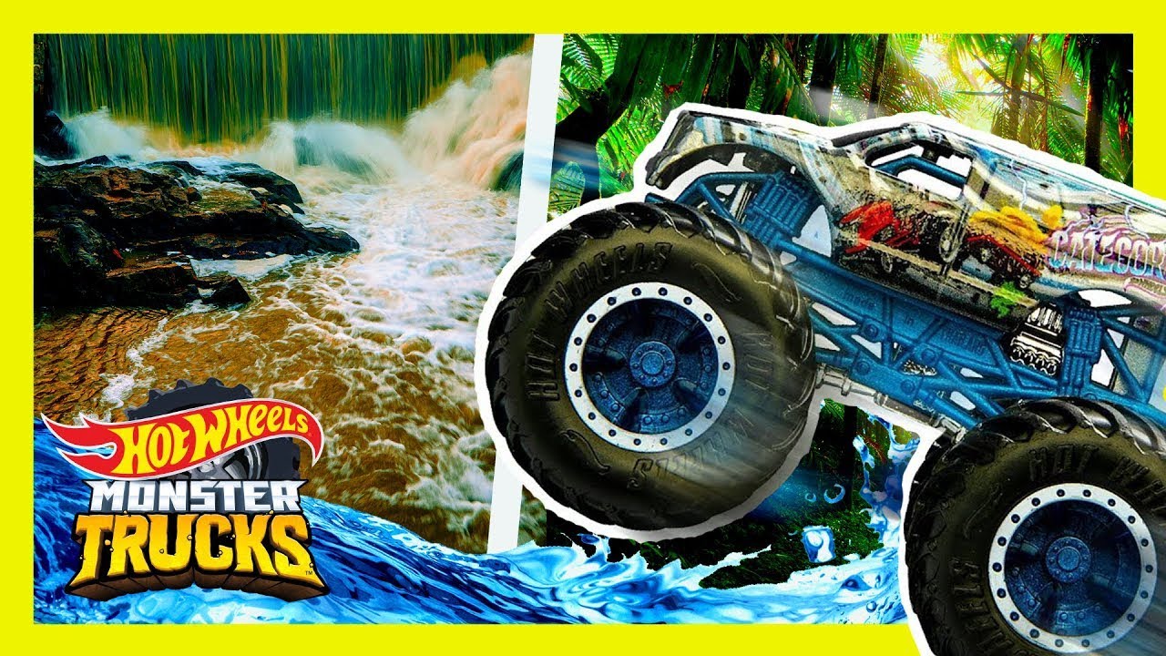 РИСКОВАННАЯ ГОНКА РЕЧНЫХ ПОРОГОВ! | Монстр Грузовики | @HotWheelsRussia 3+