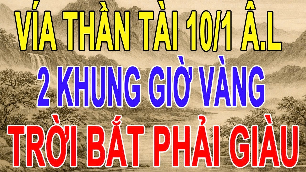 Vía Thần Tài Mùng 10 Tháng Giêng: 2 Khung Giờ Vàng Mở Kho Tài Lộc, Sai 1 Nhịp Mất Lộc Cả Năm