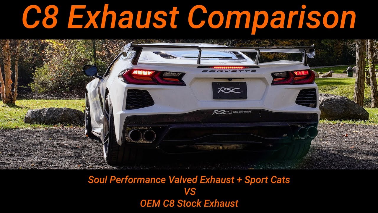 Corvette C8 Exhaust Comparison: Soul Performance vs Stock Exhaust Static Revs