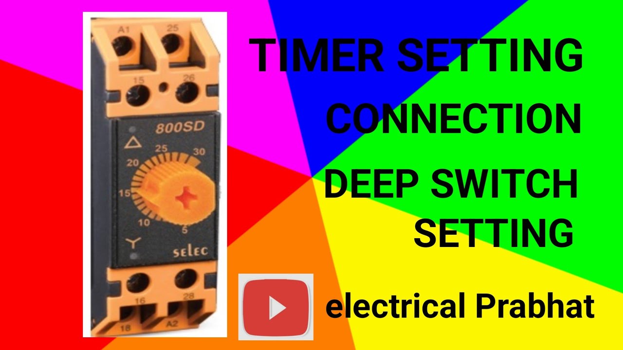 Timer connection and setting 