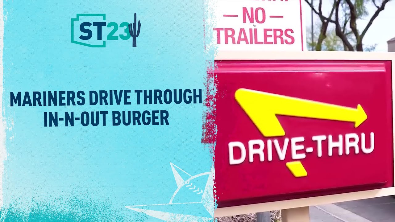 Mariners Drive Through In-N-Out Burger in Golf Cart