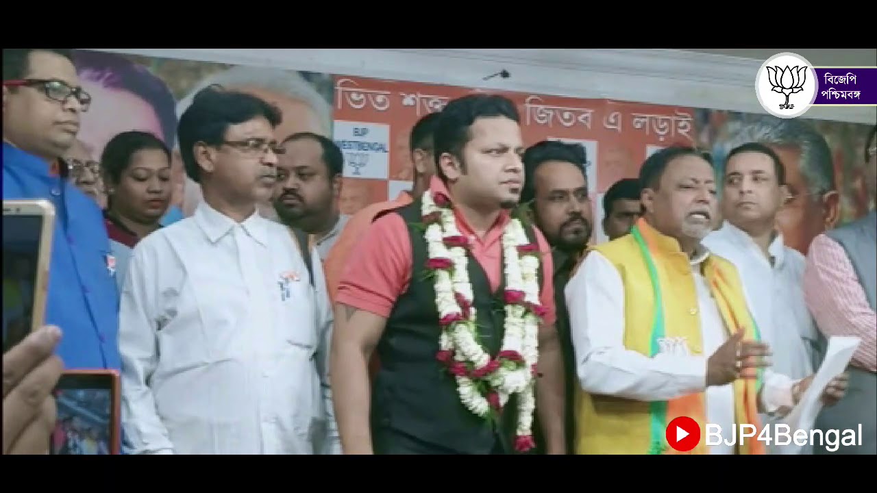 Press Conference by Mukul Roy at WB BJP HQ.