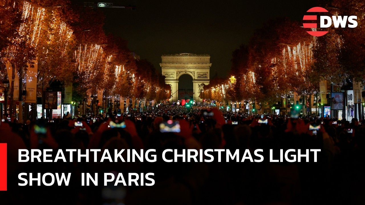 FULL EVENT: Champs-Élysées Christmas Lighting 2025 – Paris Transforms for Christmas | AQ14