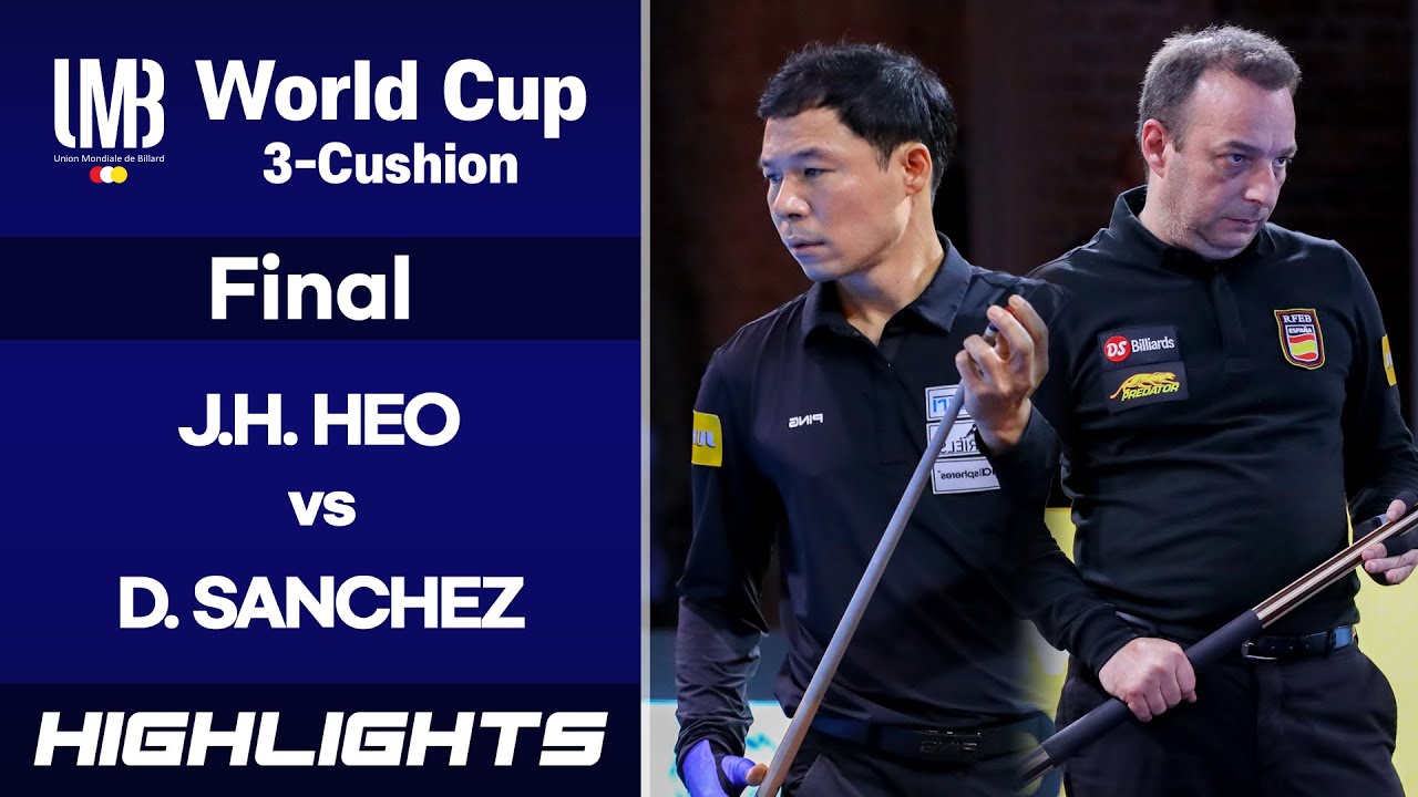 [VEGHEL World Cup 3-Cushion 2021] Final - Jung Han HEO (KOR) vs Daniel SANCHEZ (ESP). H/L