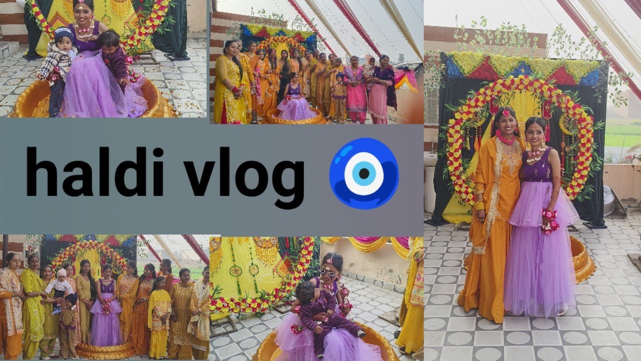 Haldi ceremony 🥰🧿 (38th vlog)