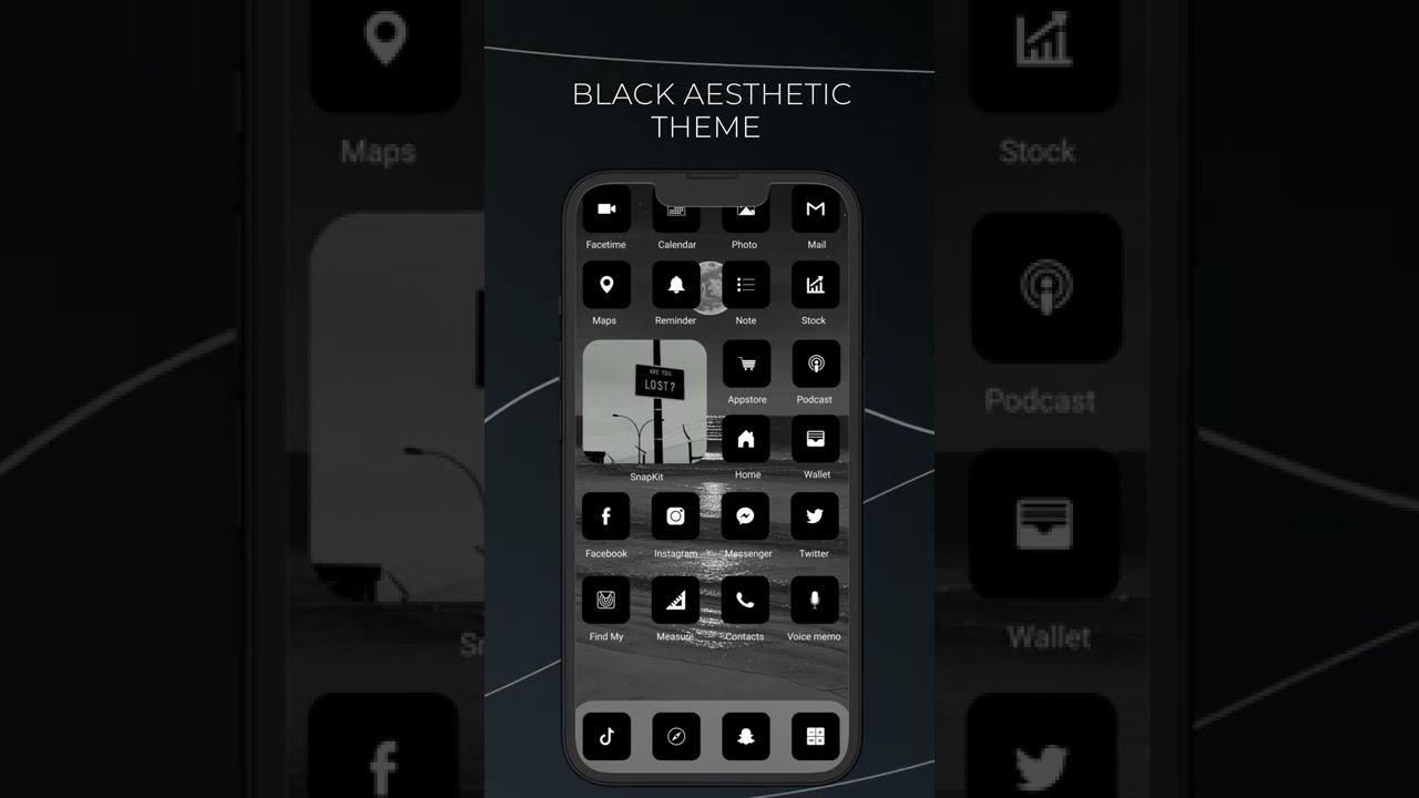 How to Make Phone Aesthetic // Black Themes