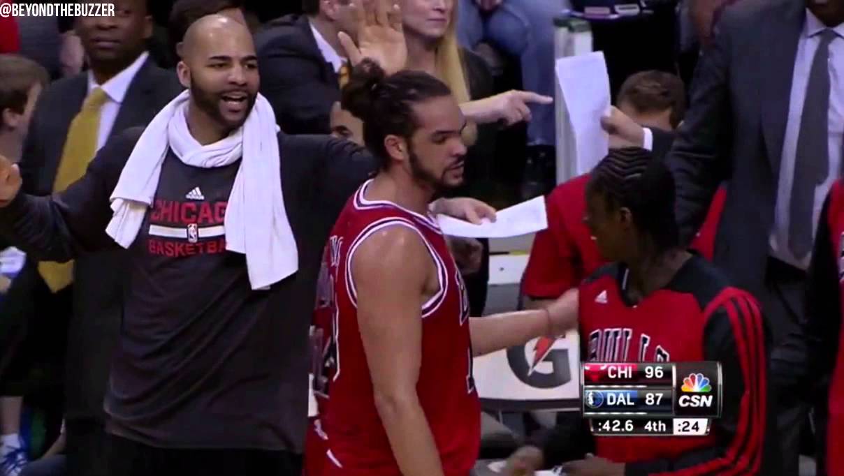 Joakim Noah ticked off at Tony Snell
