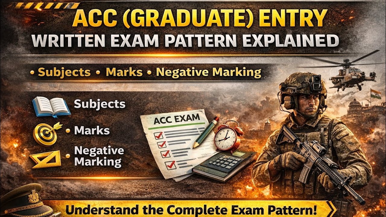 ACC Graduate Entry Pattern 2026 💯 Complete Guide  | Exam Pattern | Explained