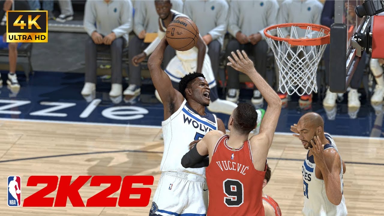 NBA 2K26 | Bulls vs Timberwolves | Giddey vs Edwards  | 4K Ultra Realistic Full Game Jan 22 2026