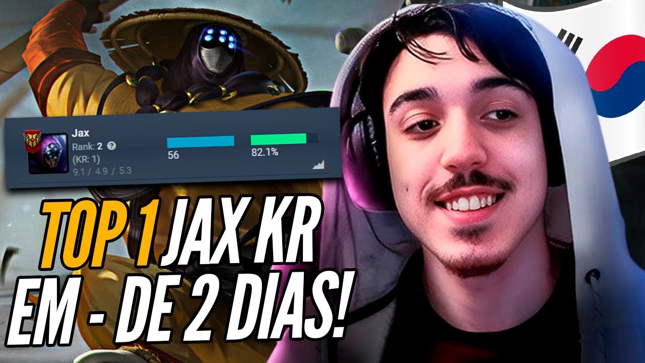 NICKLINK pegou TOP 1 JAX KR e TOP 2 JAX WORLD com 82% de WINRATE!