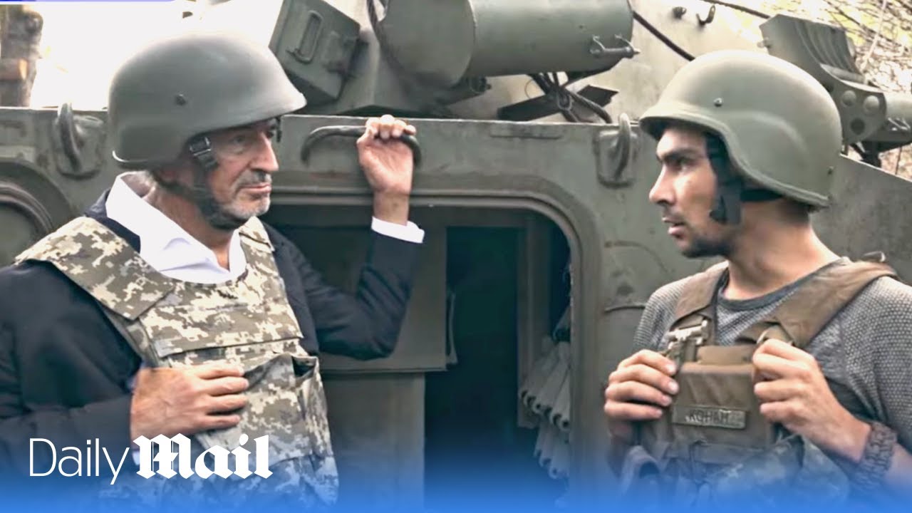 75-year-old journalist Bernard-Henri Lévy takes cover on the frontline of Putin's terrifying war