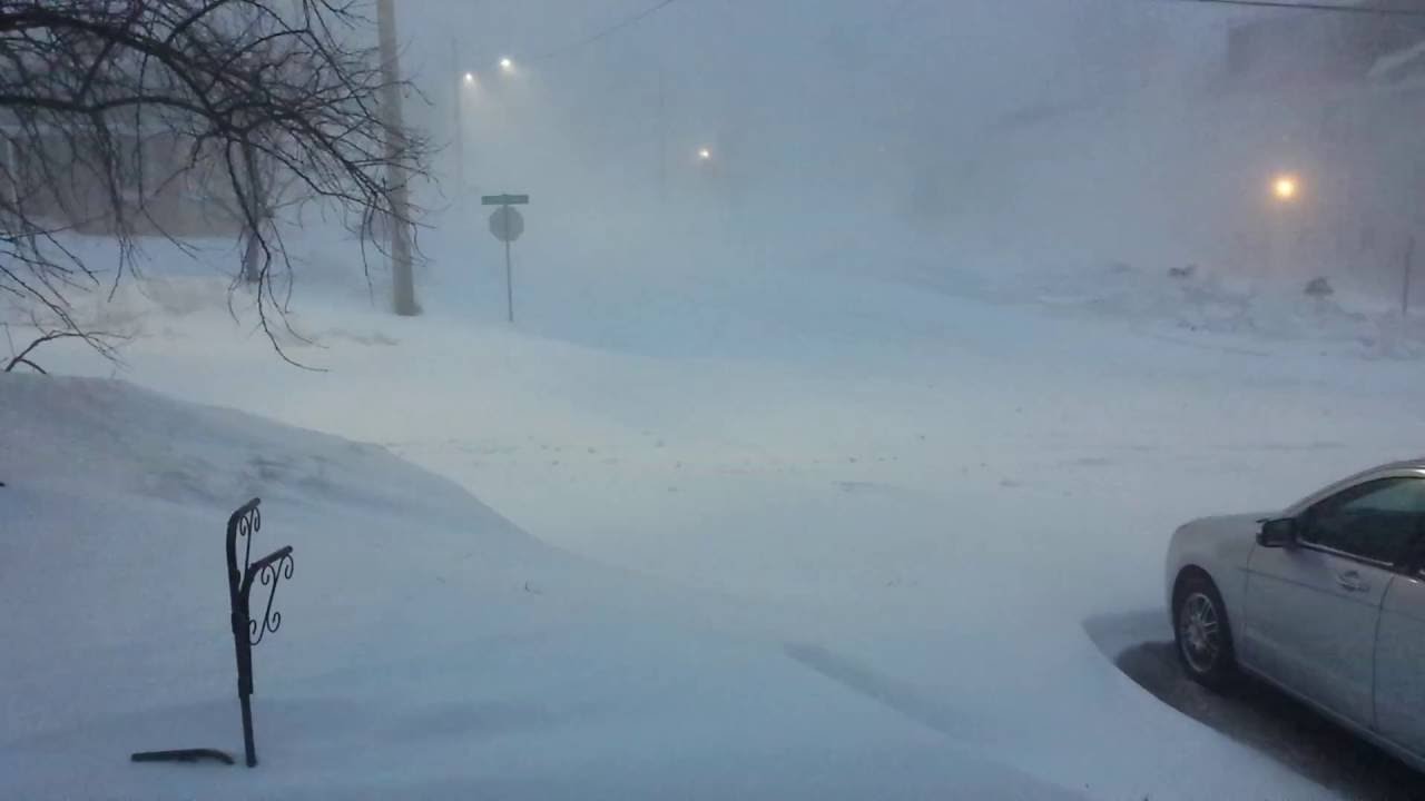 2014-03-26 Timelapse of a 40cm snow storm from start to finish